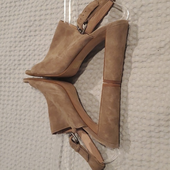 Madewell The Irene Suede Open Toe Mule Sandal Size 8 (#21) - Picture 4 of 6